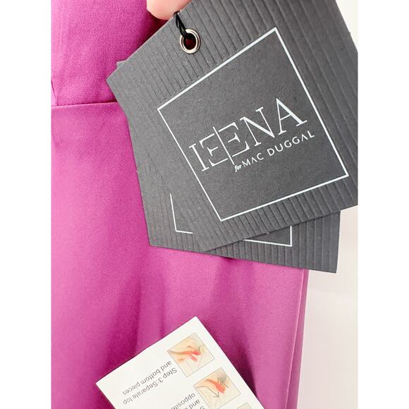 MAC DUGGAL Dress Size 12 Evening Gown NEW Purple Slip Dress Light Bust Pad Silky - Picture 3 of 7